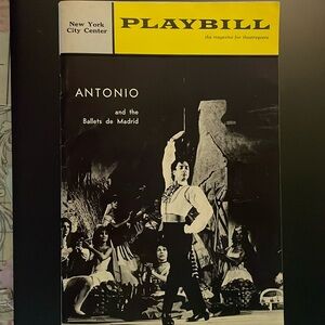 1964 Playbill Antonio and the Ballet de Madrid